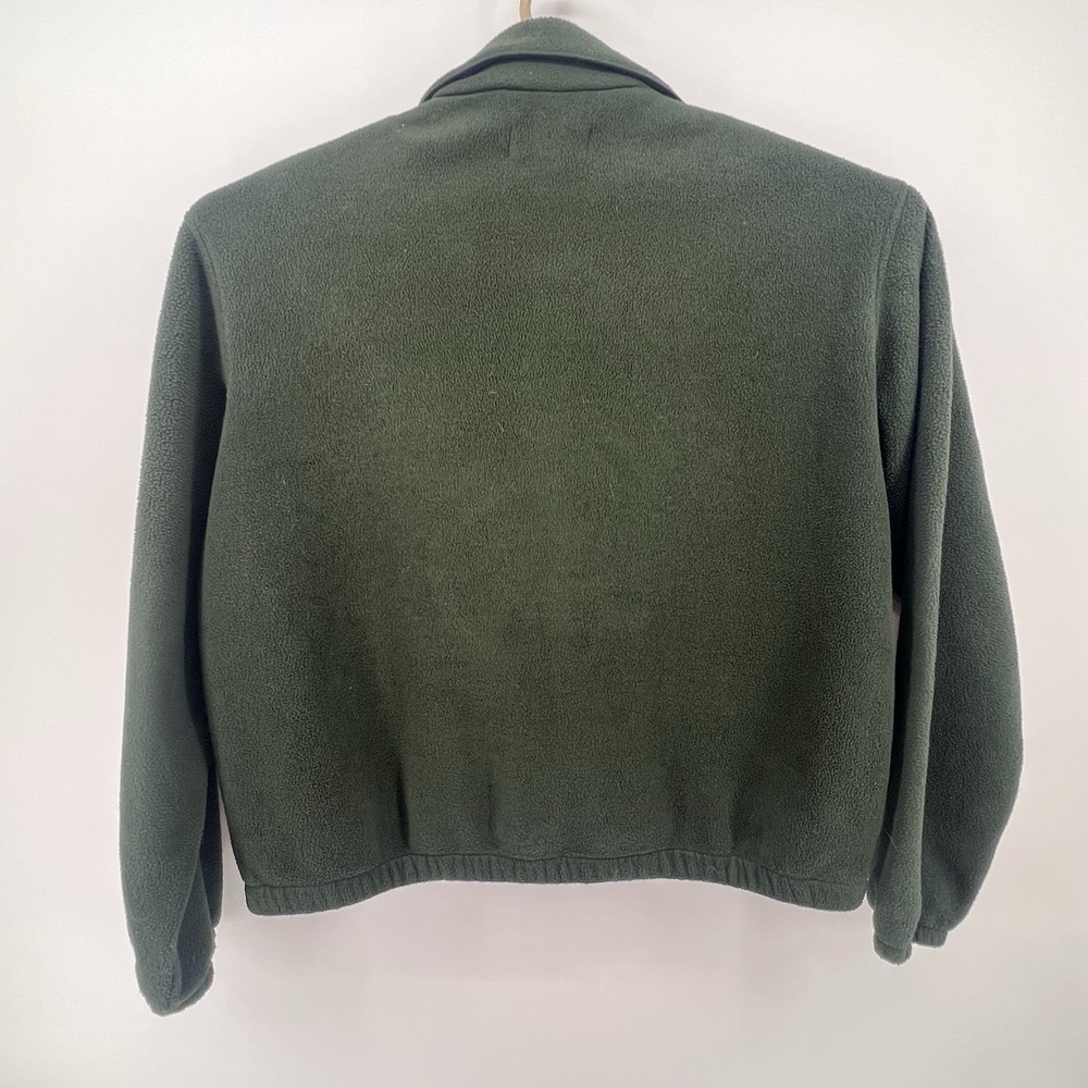 Vintage 90s Polo Ralph Lauren Fleece Full Zip Jacket Mens Large Green Polartec - Picture 9 of 10